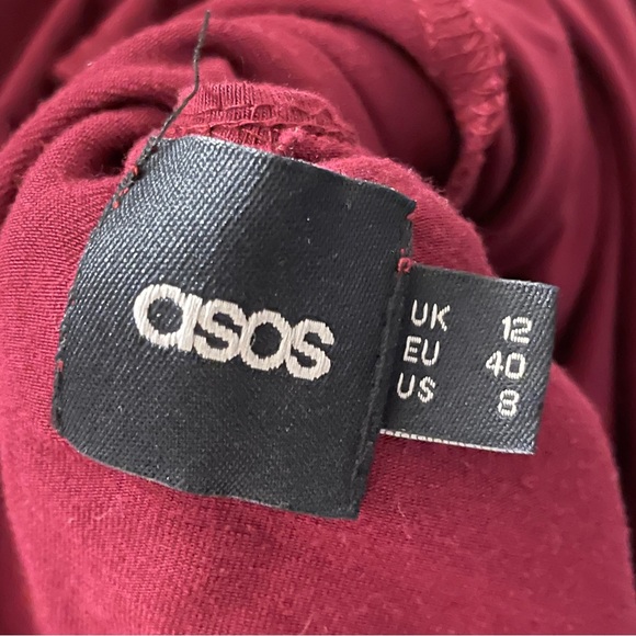 ASOS Burgundy Jewel Body-con Dress - Picture 6 of 7